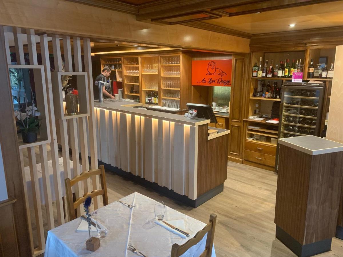 Logis Hotel Restaurant Au Lion Rouge Bartenheim Exterior photo
