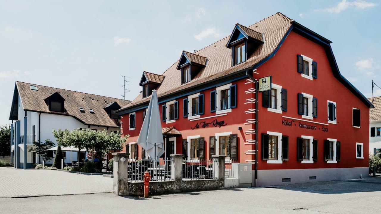 Logis Hotel Restaurant Au Lion Rouge Bartenheim Exterior photo