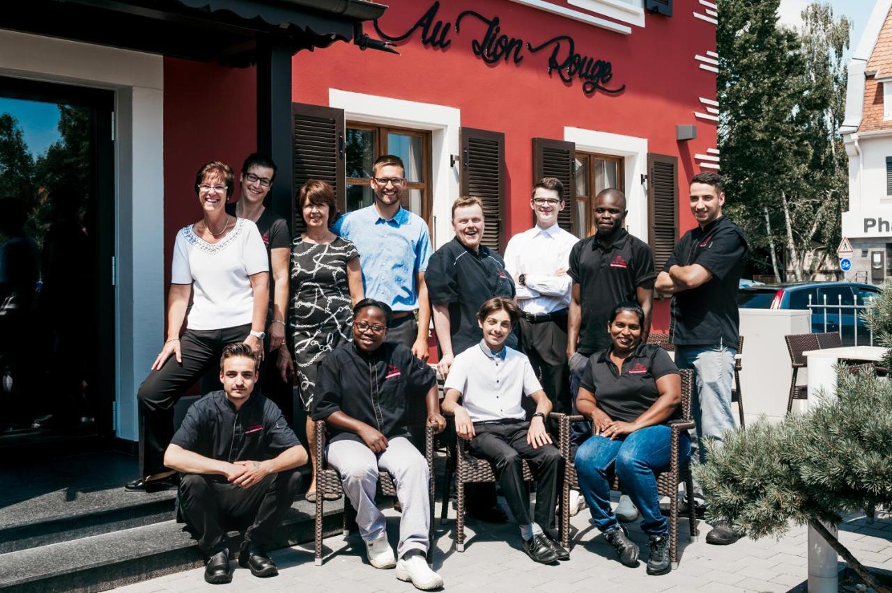 Logis Hotel Restaurant Au Lion Rouge Bartenheim Exterior photo